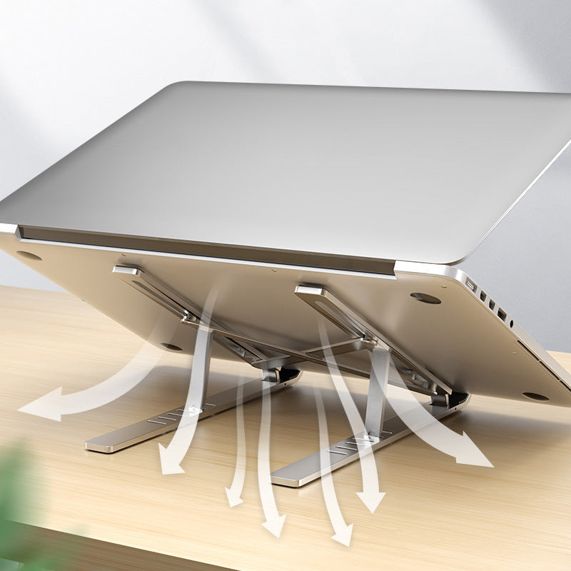 Notebook computer bracket heat-dissipation portable notebook aluminum alloy adjustable bracket universal