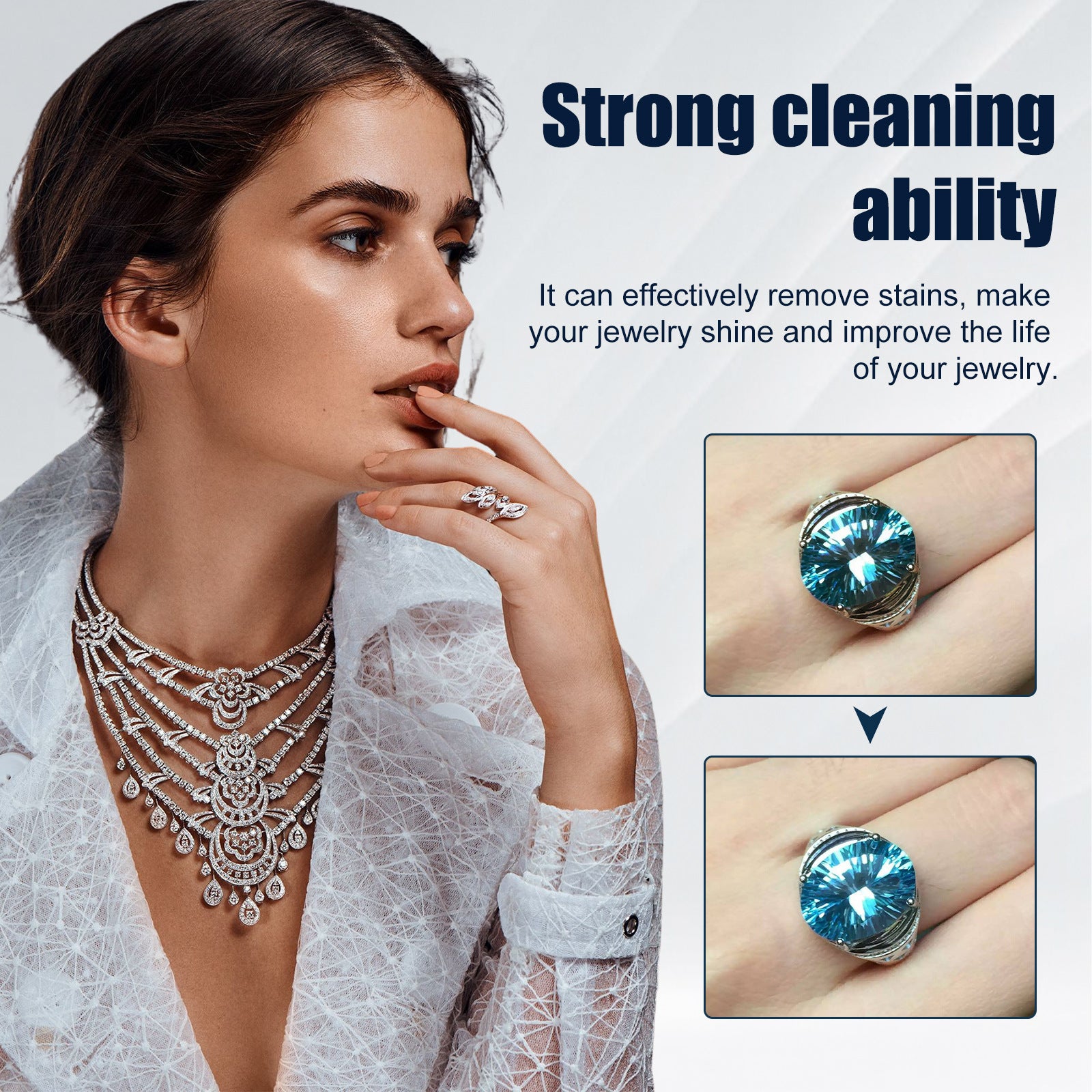 Jakehoe jewelry cleaner necklace jewelry gold jewelry blackening decontamination anti-oxidation maintenance cleaner