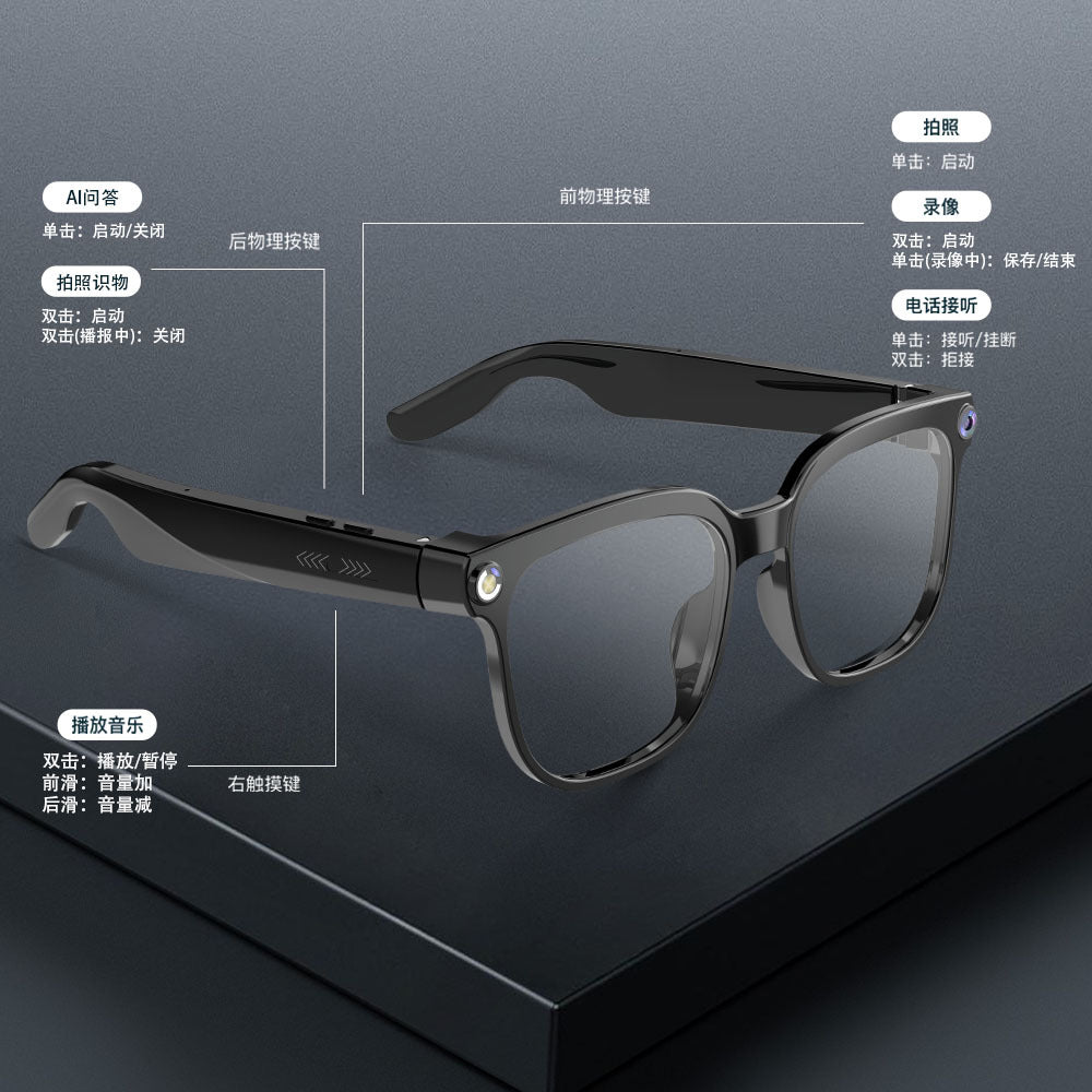 Amazon's best-selling smart glasses feature an 8MP camera for taking photos and recording videos, AI translation, Bluetooth music, and ENC calls.