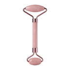 Rose Quartz Roller Massager Set Non-Jade Face Roller Massager Facial Beauty Shaving Double Head Massage Stick