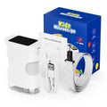 Digital microscope with packaging labeled 'Kids Microscope' on a white background