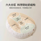 Baby feeding pillow, baby spit-up sloping pillow, newborn feeding pillow, lying back, bed center, breathable and washable.