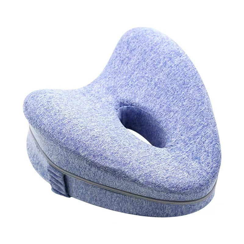Heart-shaped memory foam leg pillow, knee pillow, footrest, leg raise pillow, anti-pressure yoga leg pillow